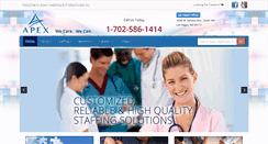 Desktop Screenshot of apexhealthcarepro.com